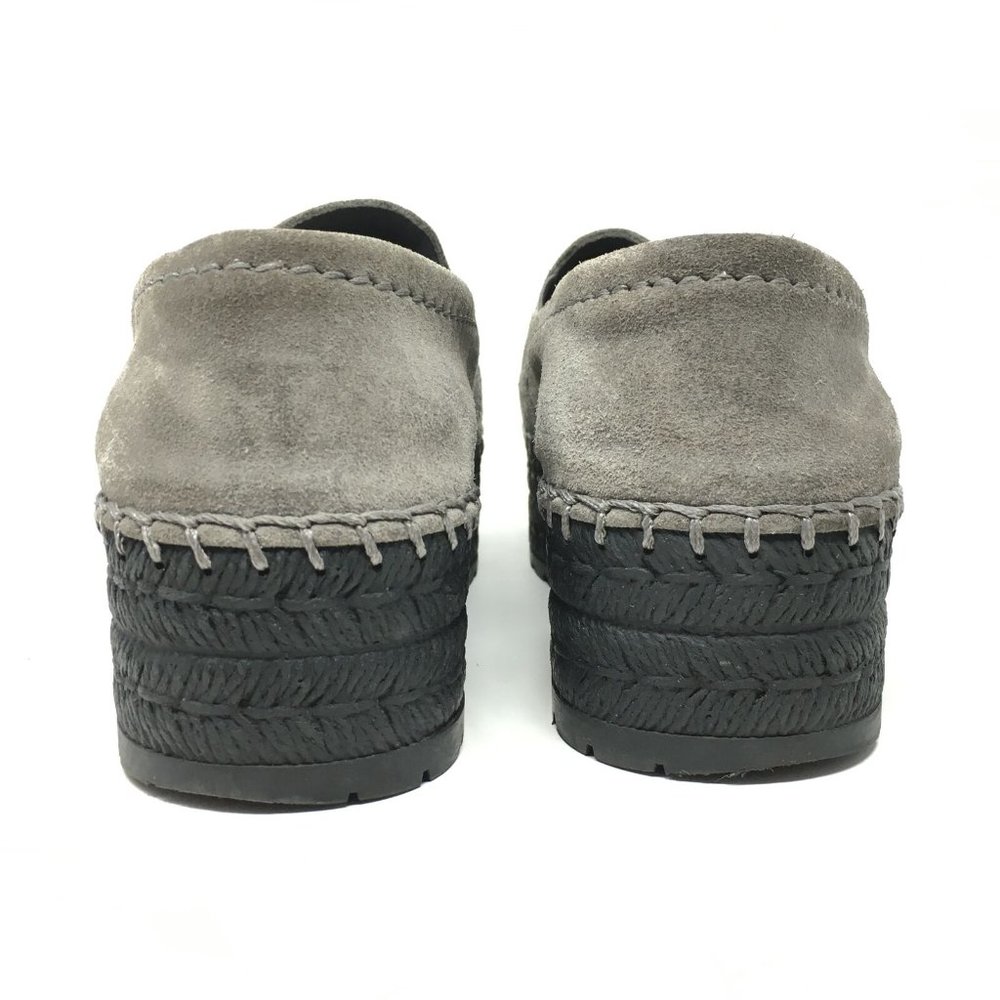 Prada Platform Loafers Shoes Size 39 EU/9 US Gray - Picture 9 of 10